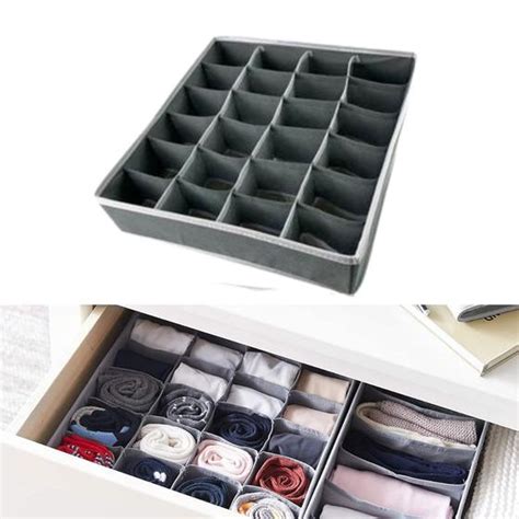 Organizador Porta Calcinhas Lingerie Cueca Meia Gaveta 2 Un Ke Home Organizadores De Gaveta