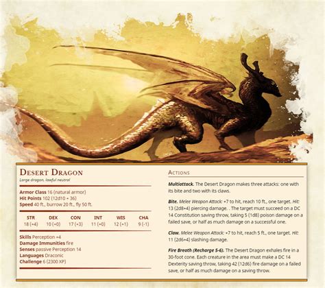 Desert monsters 5e