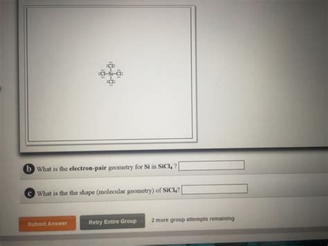 Solved What is the electron-pair geometry for Si in | Chegg.com