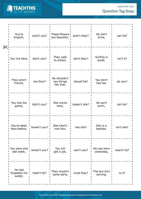 Tag Questions | Learn english vocabulary, Grammar activities worksheets