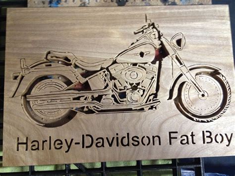 Harley Wood Burning Painting On Wood Harley Davidson Novelty Home