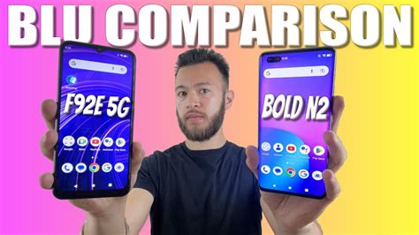 Blu F92e 5g Vs Blu Bold N2 Youtube