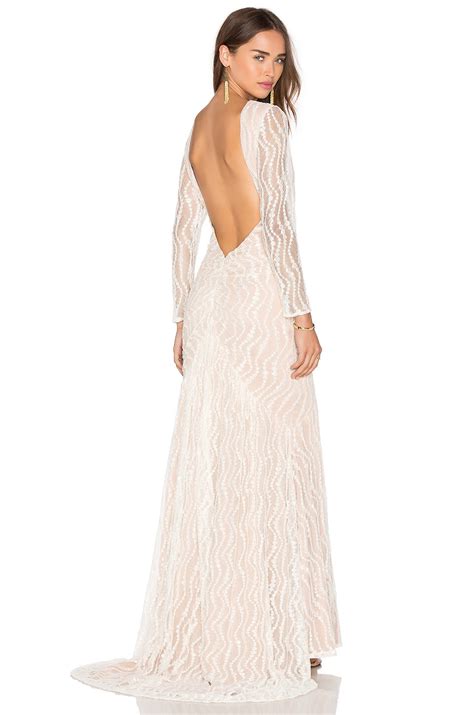 JARLO Aeris Gown In Cream Nude REVOLVE