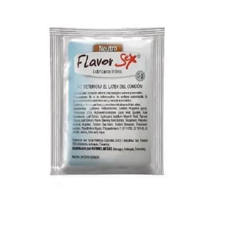 Sachet Lubricante Neutro Flavor Tienda Placeres Ocultos Juguetes Adultos Sex Shop