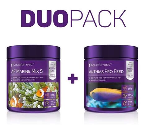 Aquaforest Duo Pack Marine Mix S 120gr Anthias Pro Feed 120gr Coral