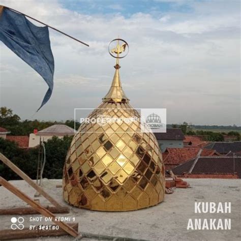 Produsen Kubah Masjid Panel Enamel Galvalum Titanium Gold Di Bantaeng