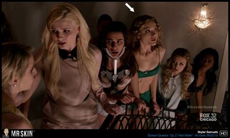 Naked Skyler Samuels In Scream Queens