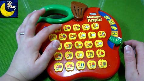 Vintage VTech Alphabet Apple Pad Review YouTube