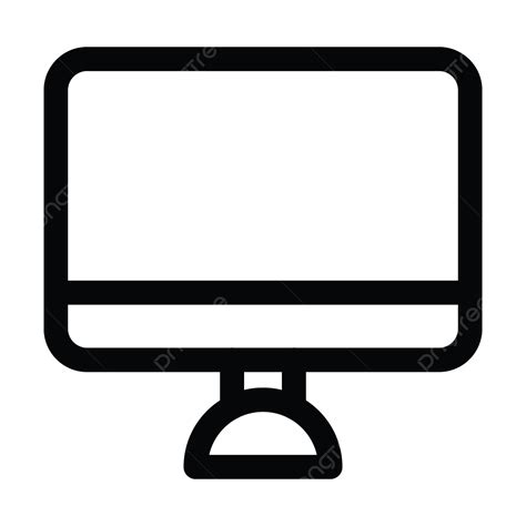 Lcd Icon Monitor Pc Screen Png And Vector With Transparent