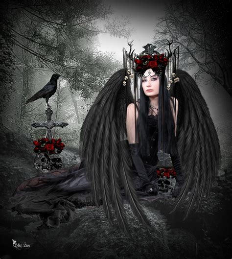 Gothic Angel Of Class Digital Art By Ali Oppy