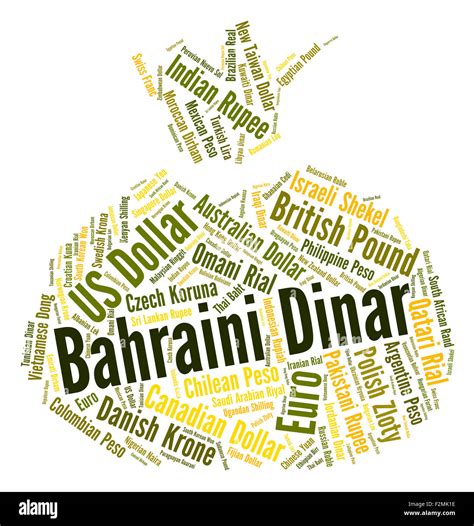 Bahraini Dinar Showing Foreign Currency And Bhd Stock Photo - Alamy