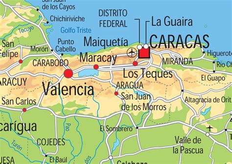 Venezuela Physical Map I Love Maps