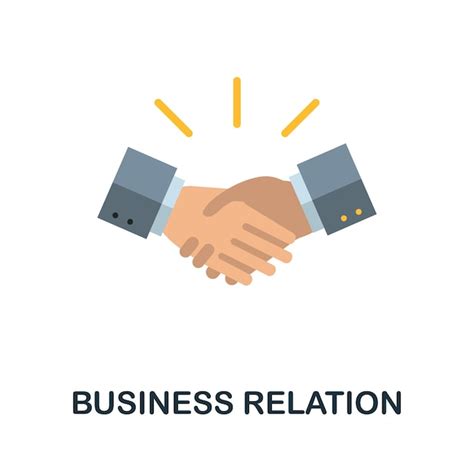 Premium Vector Business Relation Flat Icon Colored Sign From Customer