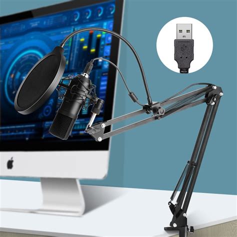 Podcast Microphone Condenser Usb Microphone 192khz24bit Recording