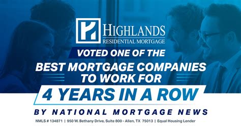 Best Mortgage Company to Work For (Again)! - Highlands Mortgage