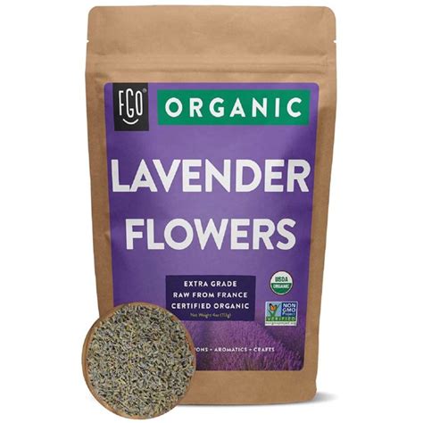 Organic Dried Lavender Flowers, 4 ounce bag