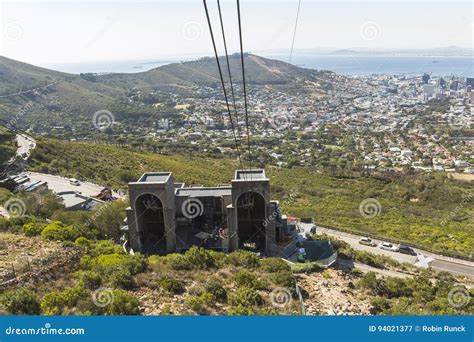 View from the Cable Car on Cape Town Editorial Photography - Image of ...