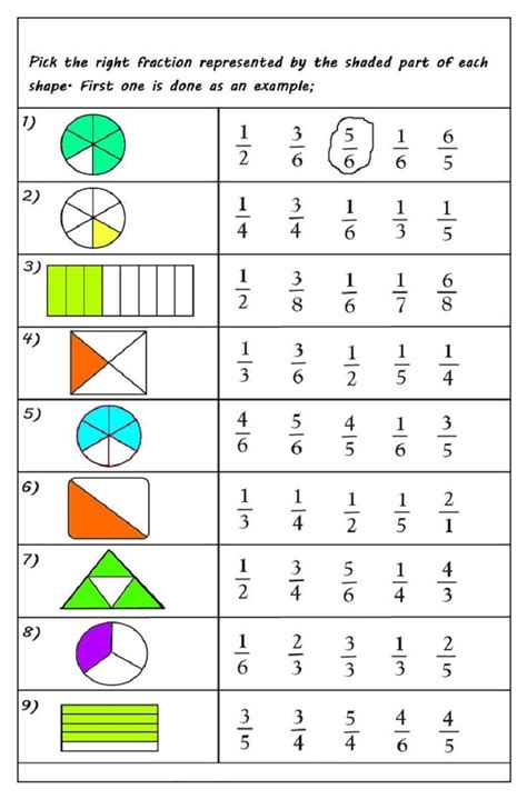 Free Printable Fractions Worksheets For 2019 Educative Printable Math Fractions Worksheets