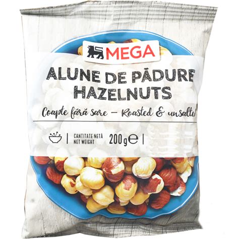 MEGA Alune De Padure Coapte Fara Sare 200g Mega Image