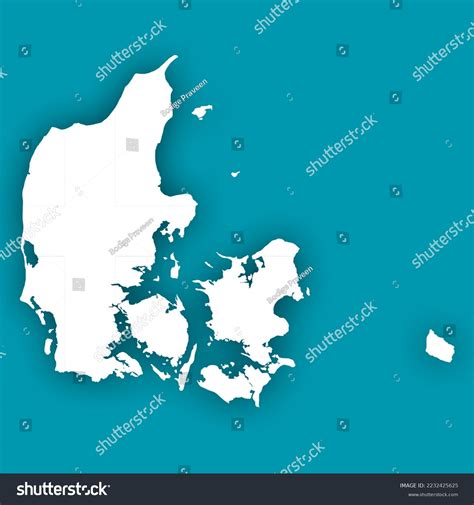 Denmark Country Map Image Denmark Stock Illustration 2232425625 | Shutterstock