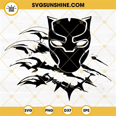 Black Panther Claws Svg File For Cricut Digital Download