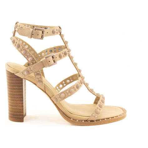 Sandalo Alto Kabukbis Nude Con Borchie In Tono Ash Stileo It