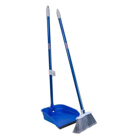 Stand and Store Lobby Broom and Dustpan | Cool Tools