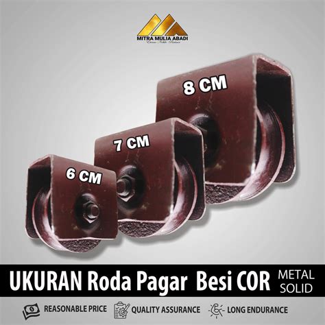 Jual Roda Pagar Besi As Super Rel Bulat Roda Pagar Besi Gerbang