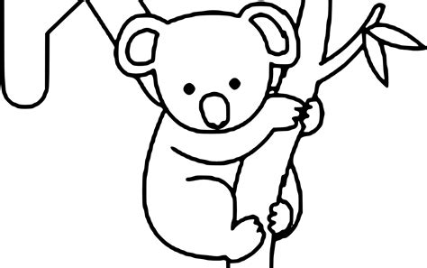 Koala Line Drawing | Free download on ClipArtMag