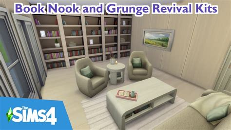 Sims Grunge Revival And Book Nook Kits Youtube