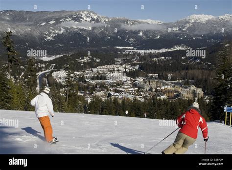 Whistler Village British Columbia Canada Stock Photo Alamy