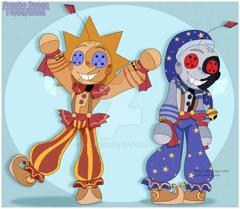 Sun and Moon Plushies{FNAF AU} by OakieBun on DeviantArt