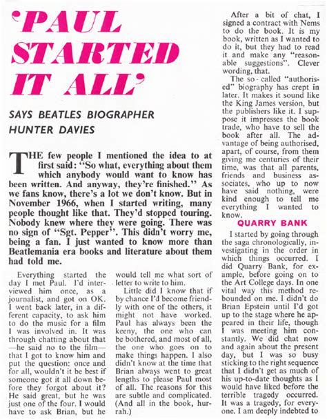 Hunter Davies Authorized Beatles Biography Released In The UK Page 2