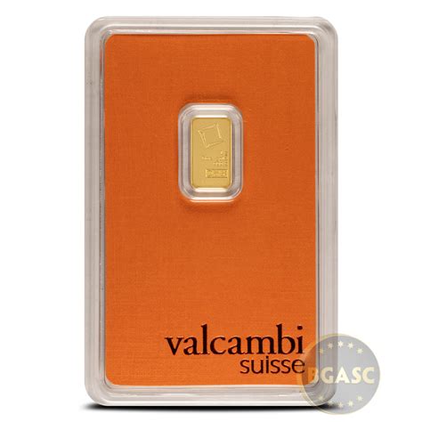 1 Gram Valcambi Gold Bar New W Assay L Bgasc™