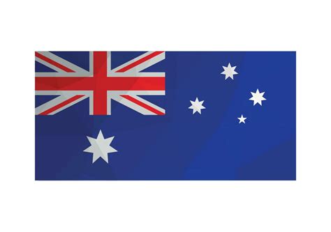 vector illustration official ensign  australia national flag