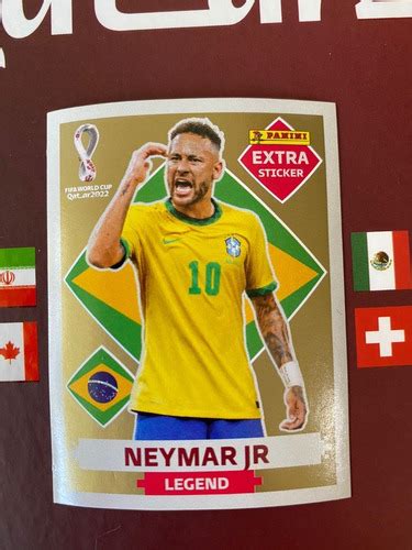 Figurinha Neymar Jr Gold Legends Copa Qatar 2022 Exclusiva Figurinhas