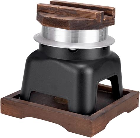 Amazon Home Kitchen Shabu Hot Pot Stove Small Chafing Dish With Wooden Lid Pot Holder