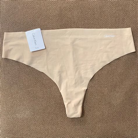 Calvin Klein Nude Seamless Thong Panties Underwear Women S Fashion Undergarments