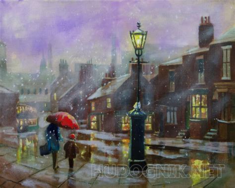 Картина Улица, фонарь. Размеры: 80x60, Год: 2022, Цена: 43000 рублей ...