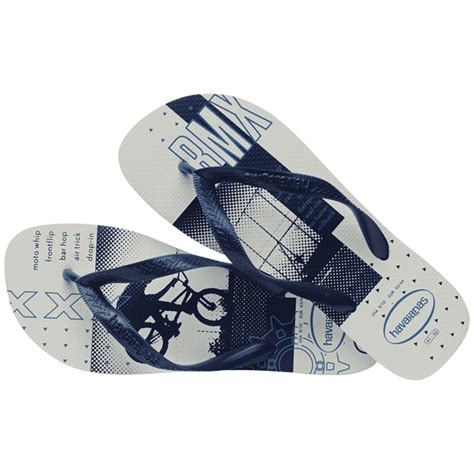 Chinelo Havaianas Top Athletic Masculino Branco E Marinho Branco