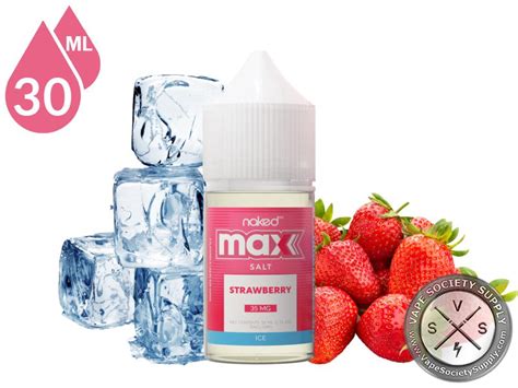 Strawberry ICE NAKED SALT MAX Ml