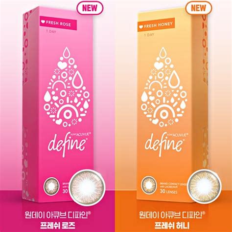 Acuvue 1day New Define 30pcs Fresh Rose Fresh Honey