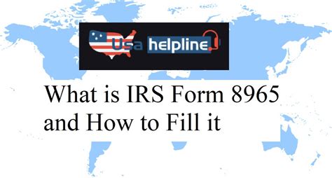 What Is Irs Form 8965 And How To Fill It By Henpark2211 On Deviantart