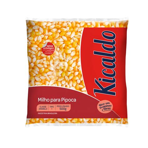 Milho Para Pipoca Premium Kicaldo 500g Shopee Brasil