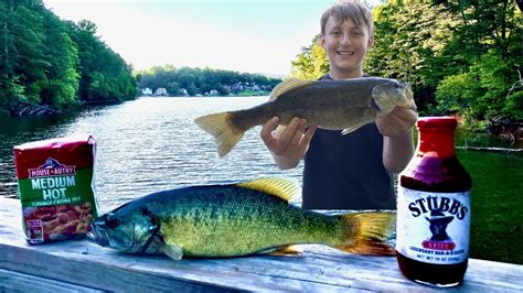 Bass And Bluegill Catch And Cook Jace Catches His Personal Best Bass