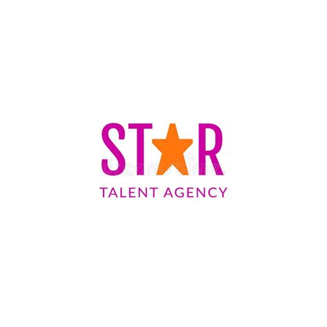 Star Talent Agency Colorful Logo Stock Vector Illustration Of