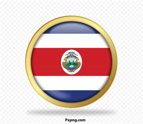 Hd Vector Waving Costa Rica Flag Pole Png Pxpng