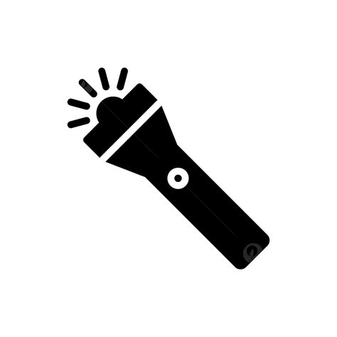 Purpose Silhouette Png Free Flashlight Icon Vector Illustration In