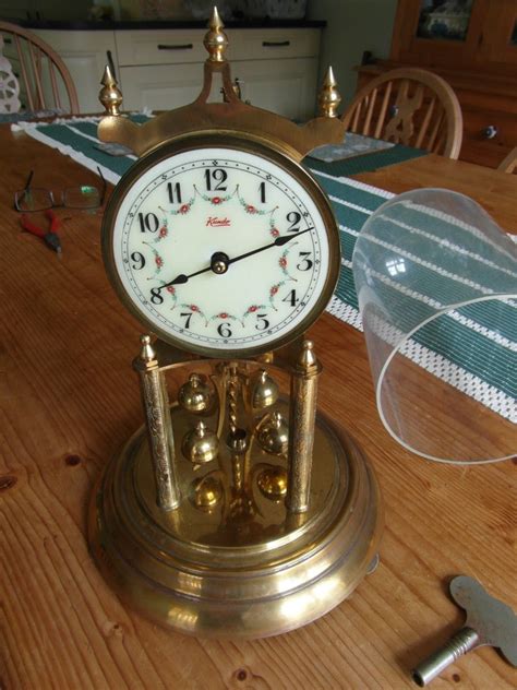 Vintage Kieninger Obergfell Kundo Torsion Pendulum Anniversary Clock