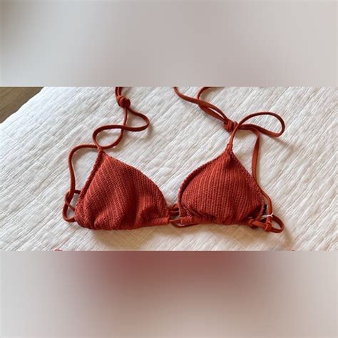 PINK Victoria S Secret Swim Victorias Secret Pink Orange Bikini Set